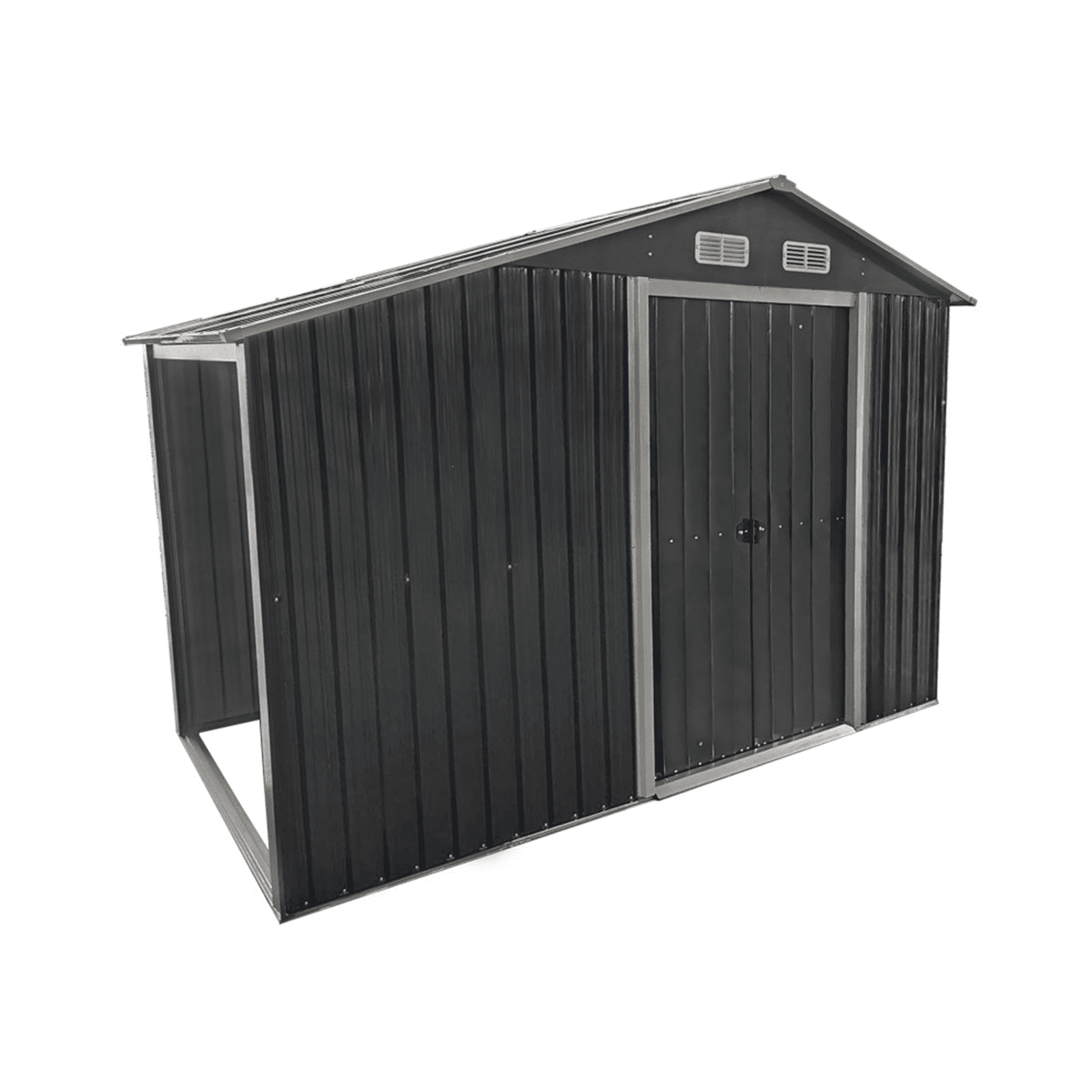 metalinis-saneliukas-apuokas-su-malkine-35-m2|metalinis-saneliukas-apuokas-su-malkine-35-m2 Metalinis sandėliukas "Apuokas" su malkine, 3,5 m2 - Image 1