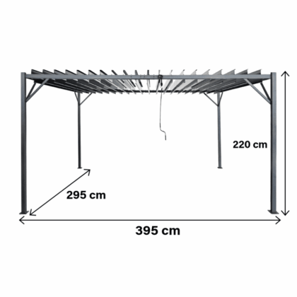 Metalinė lauko pergola,  3 x 4 m - Image 4