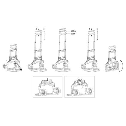 Krovinių vežimėlis Stanley FT516, 70 kg - Image 4
