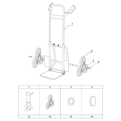 Krovinių vežimėlis Stanley FT521, 120 kg - Image 12