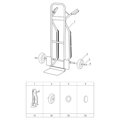 Krovinių vežimėlis Stanley HT524, 250 kg - Image 4
