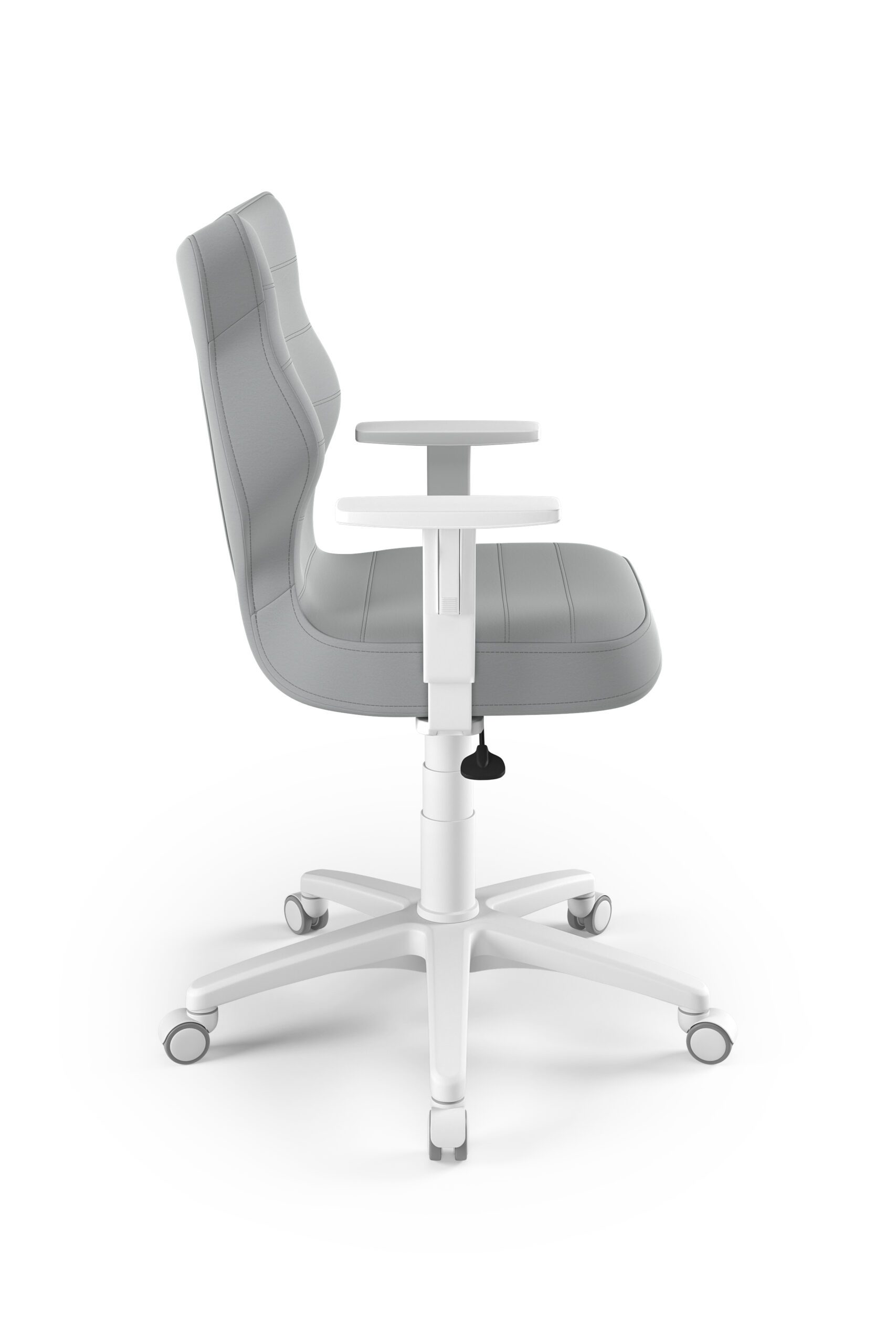 Ergonomiška vaikiška kėdė Petit ,,Duo", 5 dydis, pilka / balta - Image 2