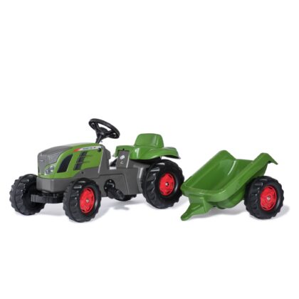 Minamas traktorius su priekaba, Fendt 516 Vario, žalias