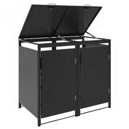 Metalinė konteinerio stoginė, dviguba, MBB01-2A, antracito