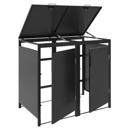 Metalinė konteinerio stoginė, dviguba, MBB01-2A, antracito