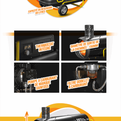 Dyzelinis šilumos pistoletas 80Kw