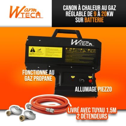 Dujinis šilumos pistoletas 20V