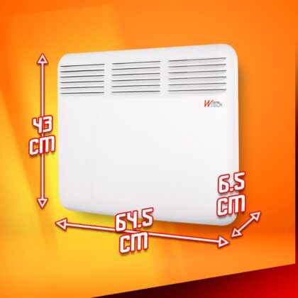 Sieninis konvektorius 1500W Elec. Termostatas