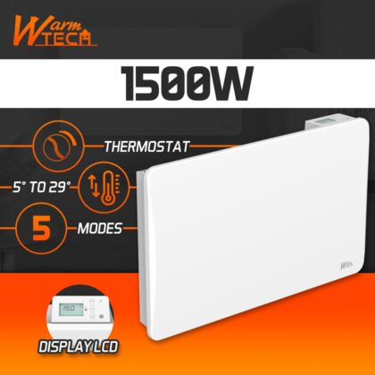 Keraminis - inercinis šildytuvas 1500 W, baltas - Image 4