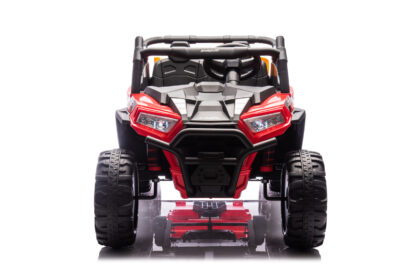 Vaikiškas elektrinis bagis su priekaba, raudonas - Image 3