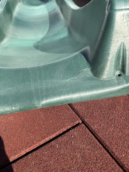 Tamsiai žalia čiuožykla 220 cm_prekė su defektu - Image 4