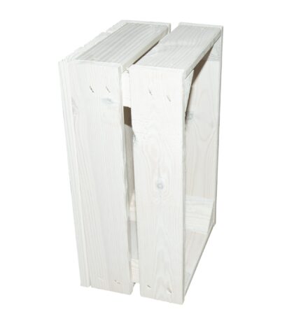 Medinė dėžė 32 x 20 x 14 cm, balta