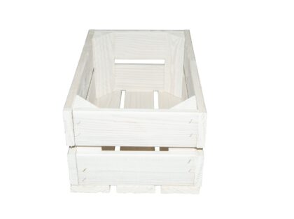 Medinė dėžė 32 x 20 x 14 cm, balta