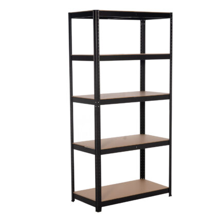 Sandėliavimo lentyna - stelažas 180x75x35 cm, 150 kg, juoda