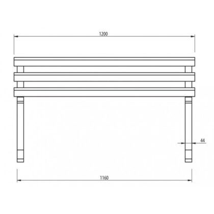Medinis durų stogelis, 120 cm - Image 4