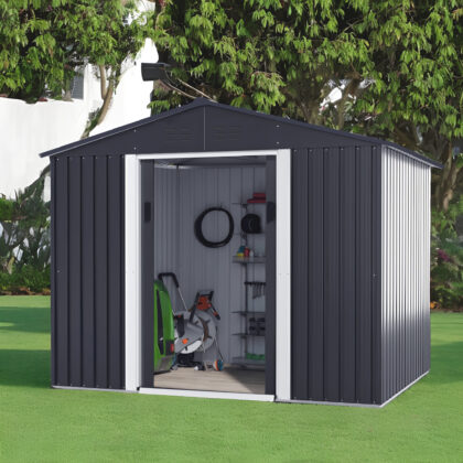 Metalinis sandėliukas, 4,61 m2, antracito