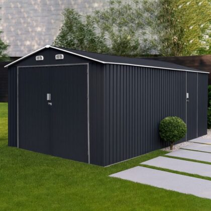 Metalinis garažas su sandėliuku, 15 m2