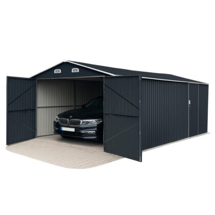 Metalinis garažas su sandėliuku, 15 m2