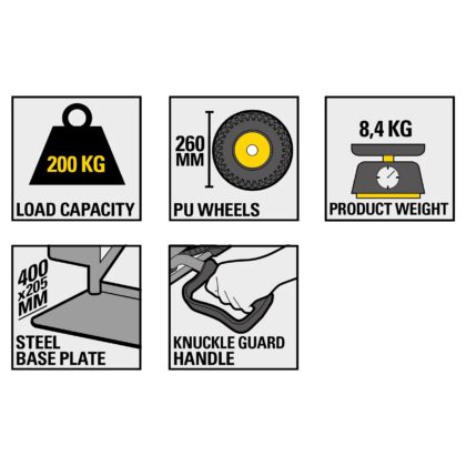 Krovinių vežimėlis Stanley HT525, 200 kg - Image 9