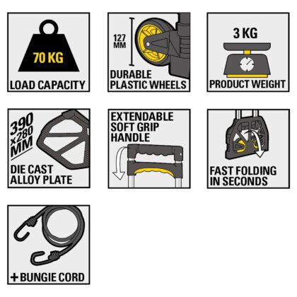 Krovinių vežimėlis Stanley FT500, 70 kg - Image 4