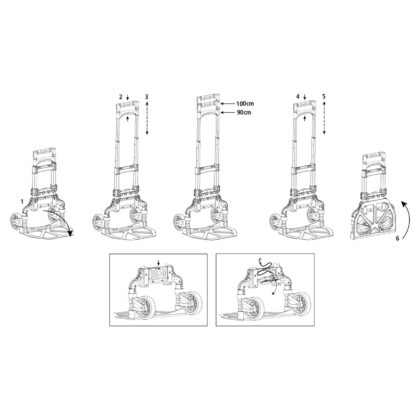 STANLEY FT500 sulankstomas rankinis vežimėlis 60 kg - SP