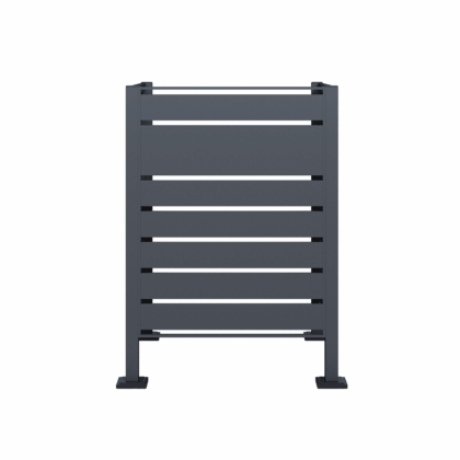 apsauginė konteinerio tvorelė, 80 x 120 cm, antracito