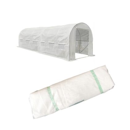 armuota šiltnamio plėvelė, 6x3 m, balta