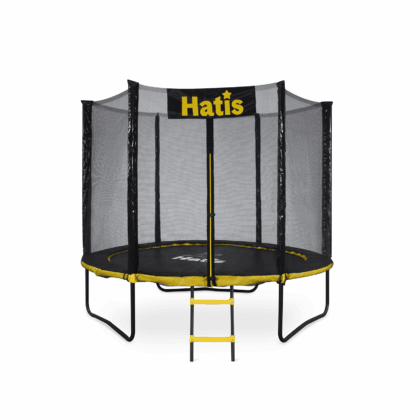 batutas hatis 2,44 m. su apsauginiu tinklu ir laipteliais