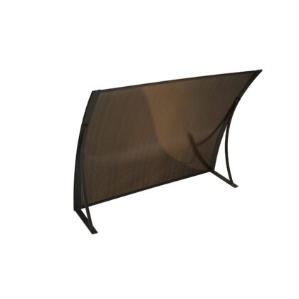 durų stogelis 80 × 120 cm, rudas