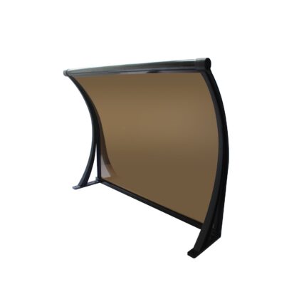 durų stogelis 100 × 150 cm, rudas