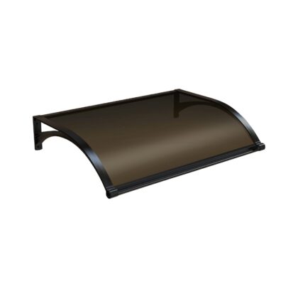 durų stogelis 100 × 150 cm, rudas