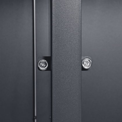 metalinė konteinerio stoginė, keturguba, su pedalu, antracito