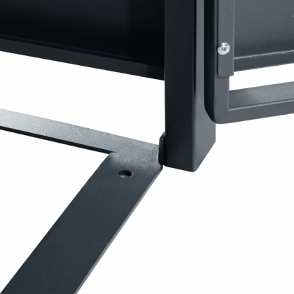 metalinė konteinerio stoginė, keturguba, su pedalu, antracito