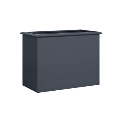 metalinis vazonas, 100 x 50 x 77 cm, antracito