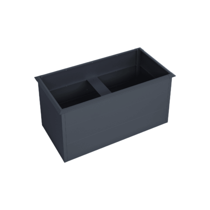 metalinis vazonas, 150 x 75 x 77 cm, antracito