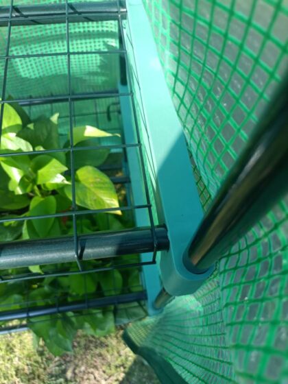 mini šiltnamis daigykla su lentynomis, 69x49x160 cm, žalias