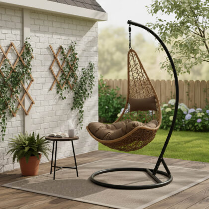 pakabinamas supamasis krėslas „vanesa”, kreminis