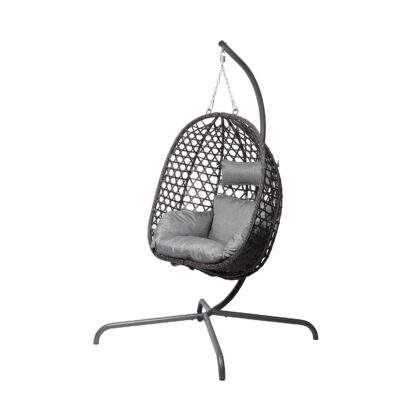 pakabinamas supamasis krėslas „karina”, pilkas