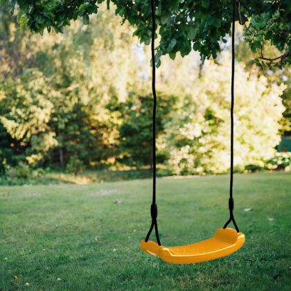 pakabinamos sūpynės, šviesiai žalios