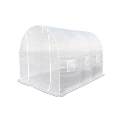 Šiltnamis su armuota plėvele, 6 m2, 3x2 m, baltas