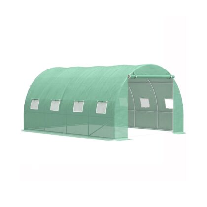 Šiltnamis su armuota plėvele, 10 m2, 4x2.5 m, žalias