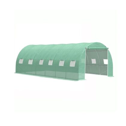 Šiltnamis su armuota plėvele, 18 m2, 6x3 m, žalias
