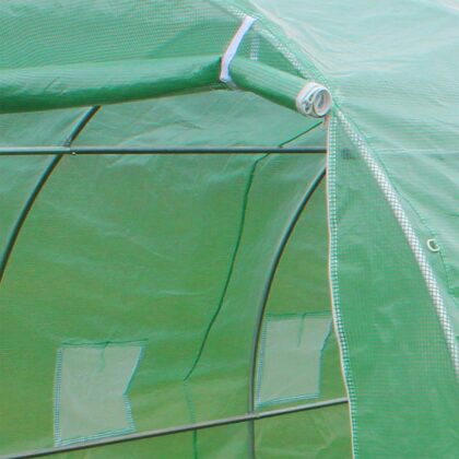 Šiltnamis su armuota plėvele, 7 m2, 3,5x2 m, žalias