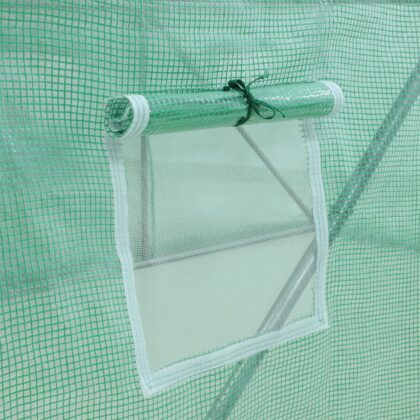 Šiltnamis su armuota plėvele, 18 m2, 6x3 m, žalias