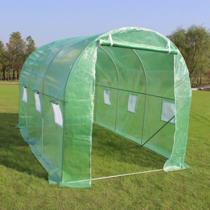 Šiltnamis su armuota plėvele, 6 m2, 3x2 m, žalias