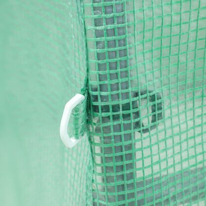 Šiltnamis su armuota plėvele, 4 m2, 2x2 m, žalias