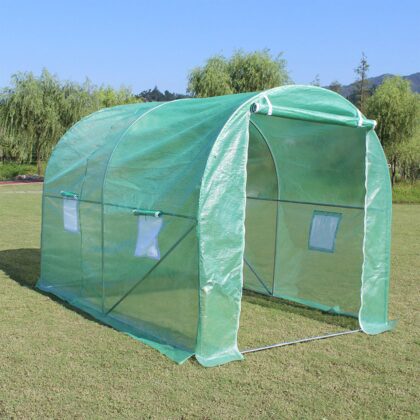 Šiltnamis su armuota plėvele, 4 m2, 2x2 m, žalias