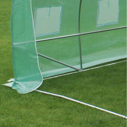 Šiltnamis su armuota plėvele, 7 m2, 3,5x2 m, žalias