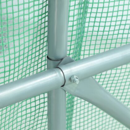 Šiltnamis su armuota plėvele, 10 m2, 4x2.5 m, žalias