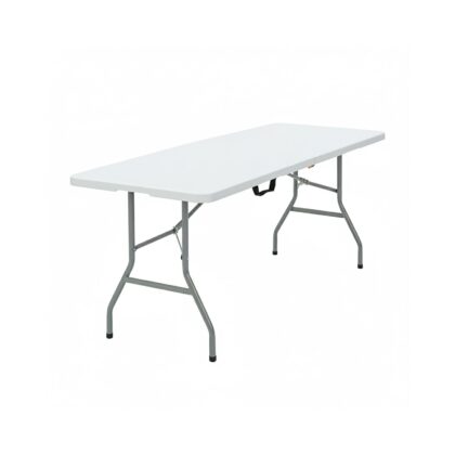 sulankstomas lauko stalas, 180 x 70 x 74 cm, baltas